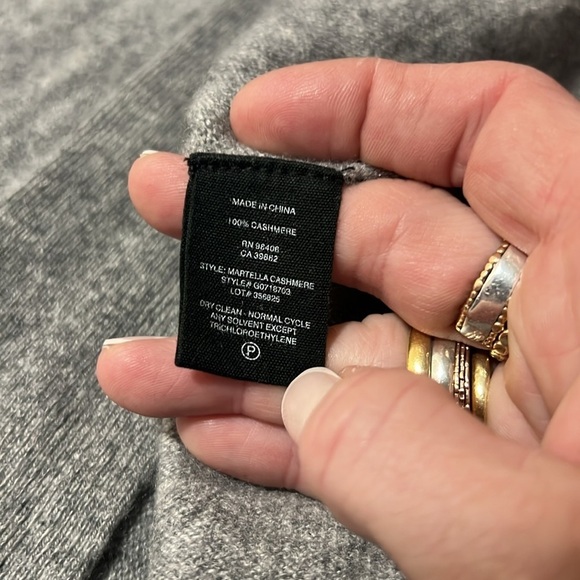 Theory Gray Cashmere Martella Open Front Cardigan Size Small - Picture 10 of 11